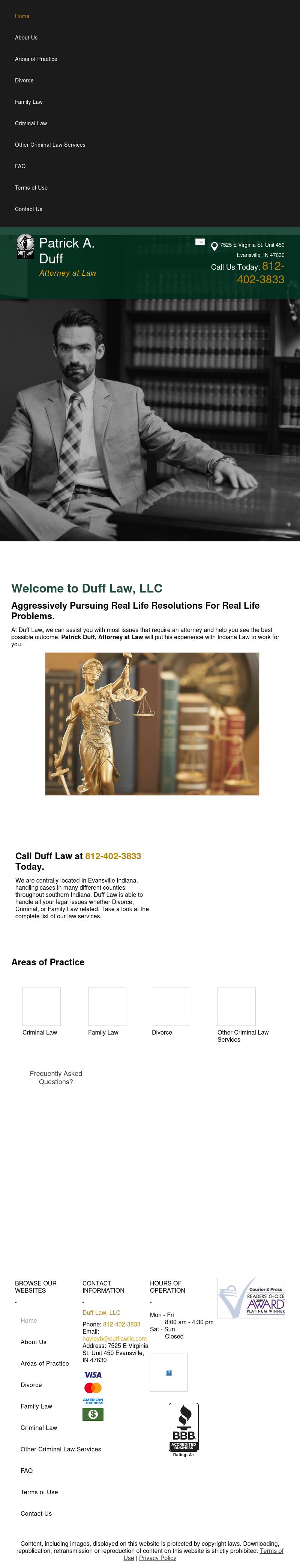 Duff Law LLC - Evansville IN Lawyers