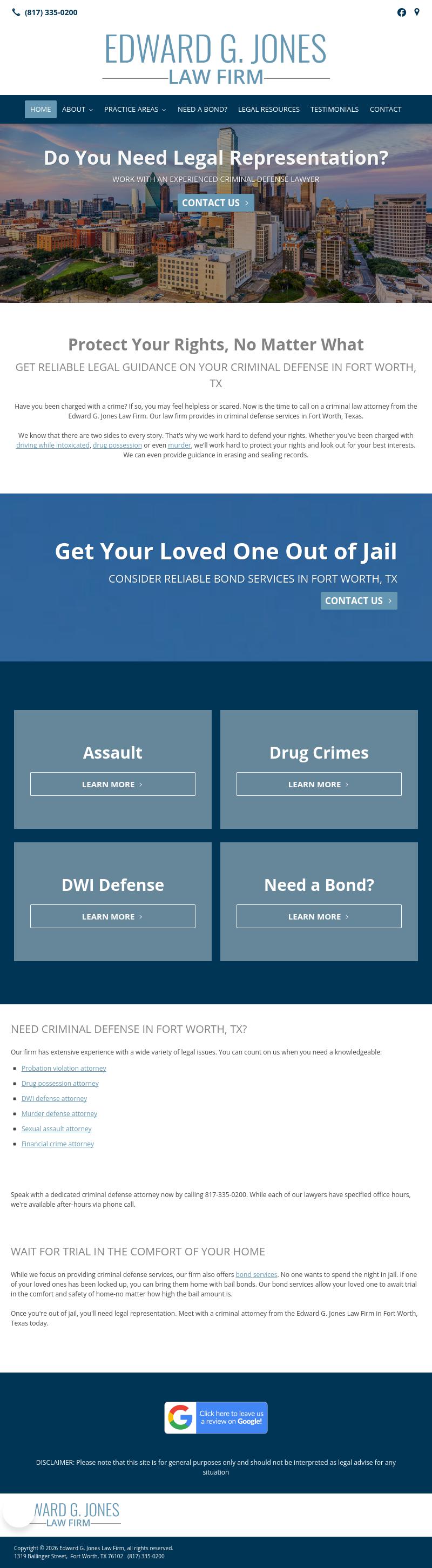 Edward G. Jones - Fort Worth TX Lawyers