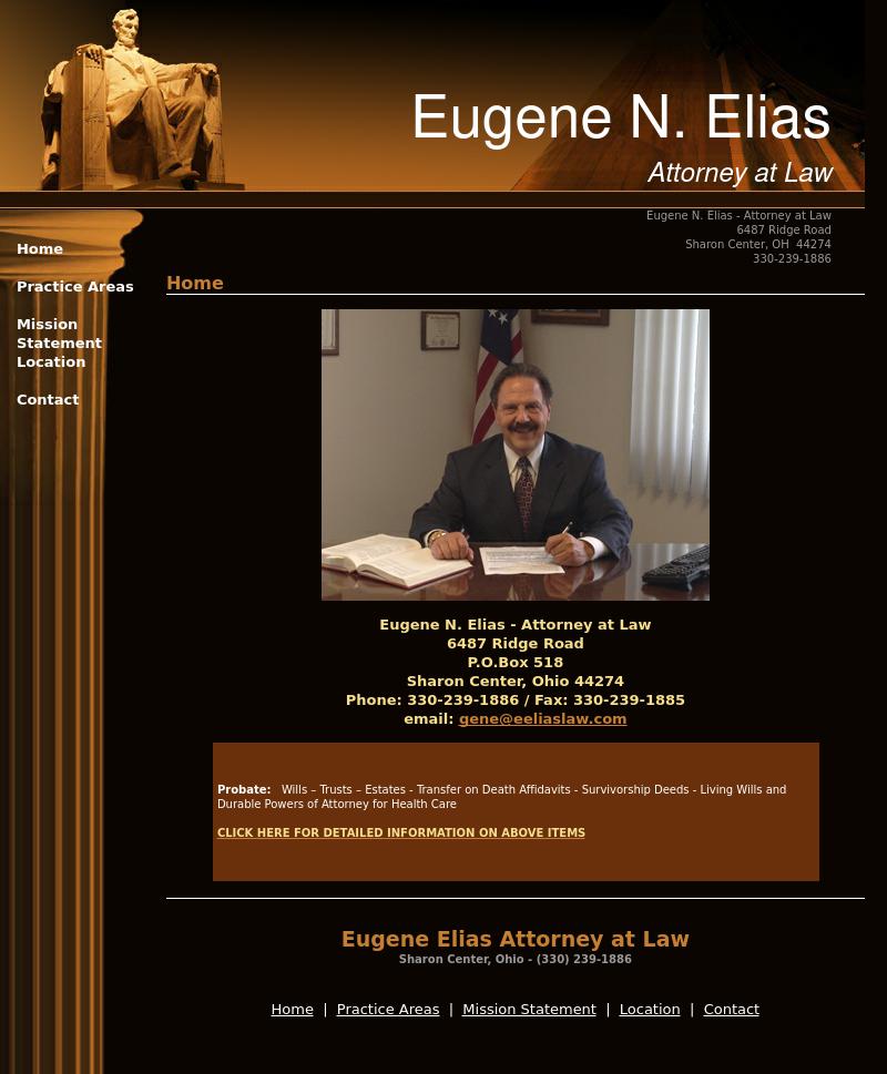 Elias Eugene Attorney At Law - Sharon Center OH Lawyers
