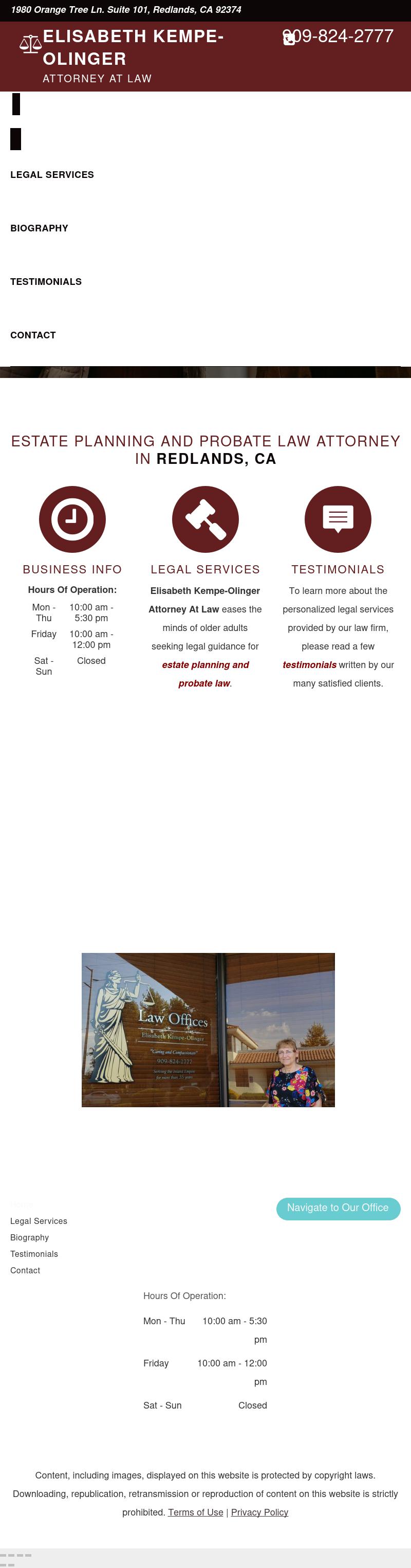 Elisabeth Kempe-Olinger - Colton CA Lawyers