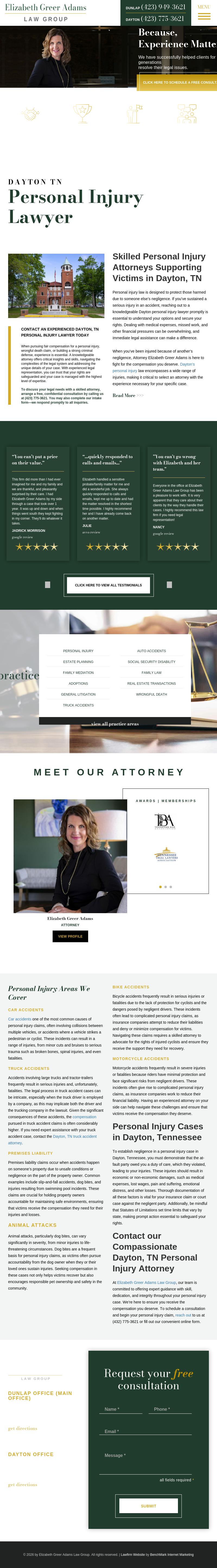Elizabeth Greer Adams Law Group - Dayton TN Lawyers