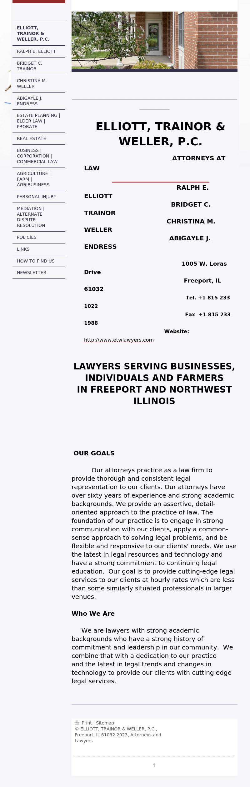 Elliott & Trainor, P.C., Attorneys At Law - Freeport IL Lawyers