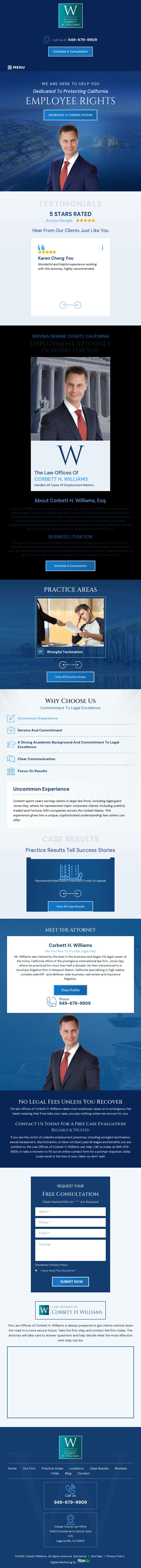 Law Offices of Corbett H. Williams - Laguna Hills CA Lawyers