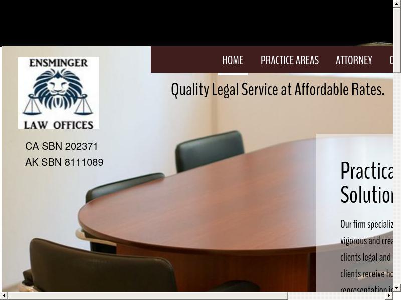Ensminger Law Offices - Lincoln CA Lawyers