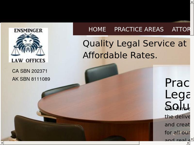 Ensminger Law Offices - Lincoln CA Lawyers