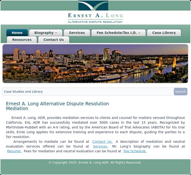 Ernest A. Long ADR - Sacramento CA Lawyers