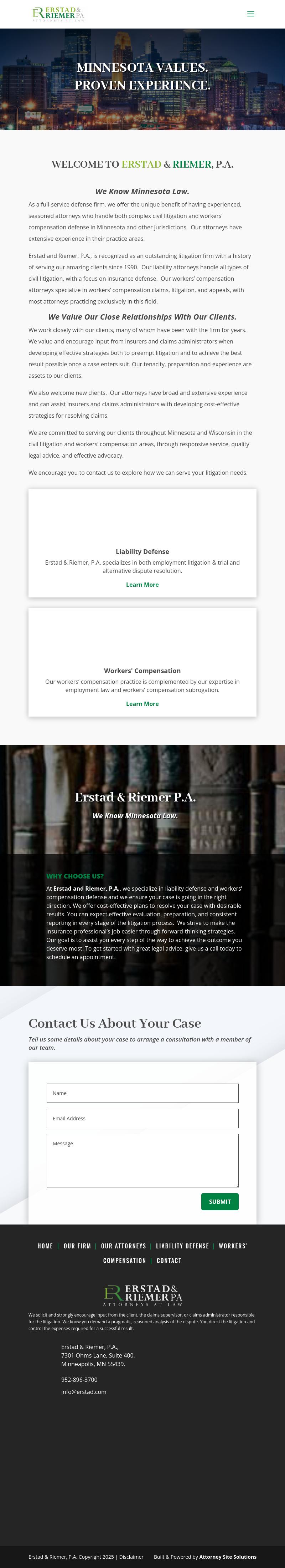 Erstad & Riemer PA - Minneapolis MN Lawyers