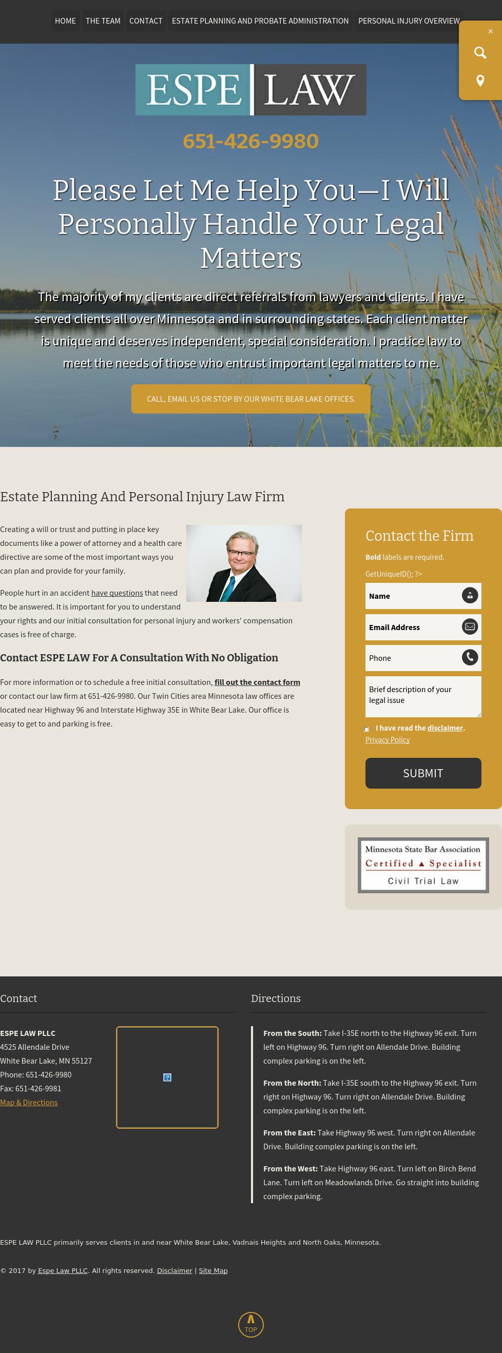 Espe Law PLLC - White Bear Lake MN Lawyers