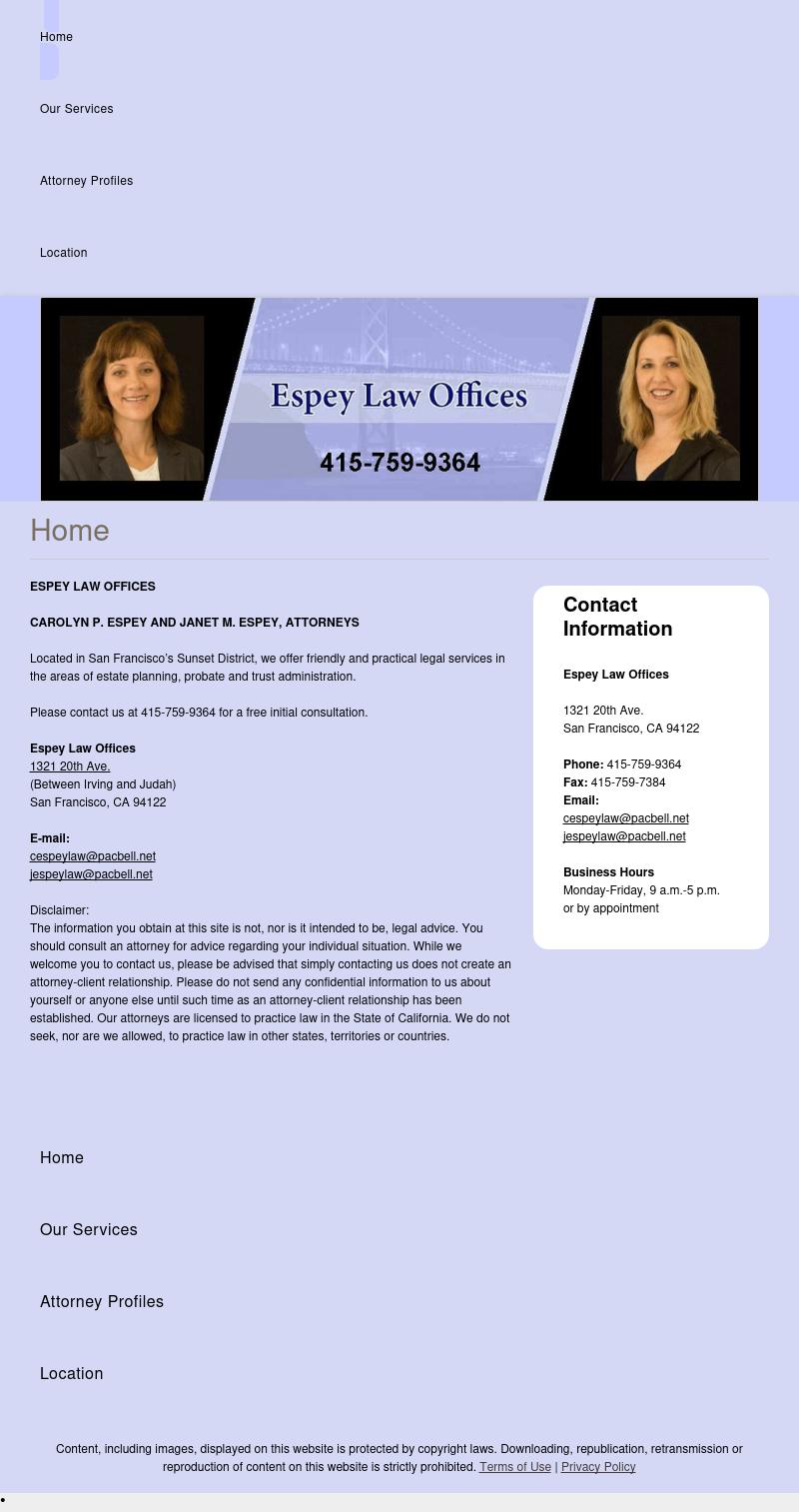 Espey Law Offices - San Francisco CA Lawyers
