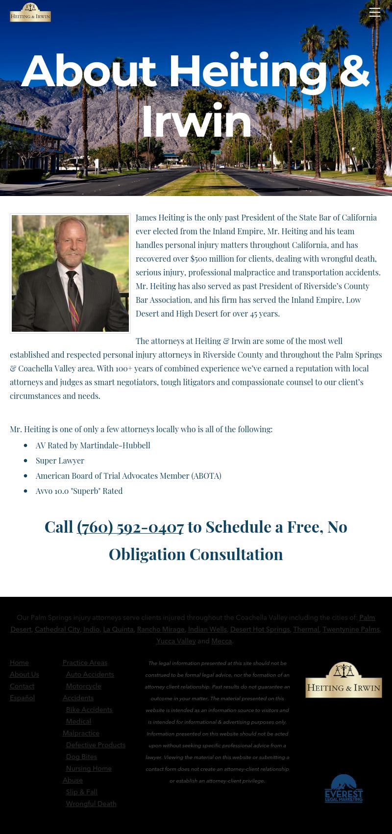 Coachella Valley Injury Law - Palm Springs CA Lawyers