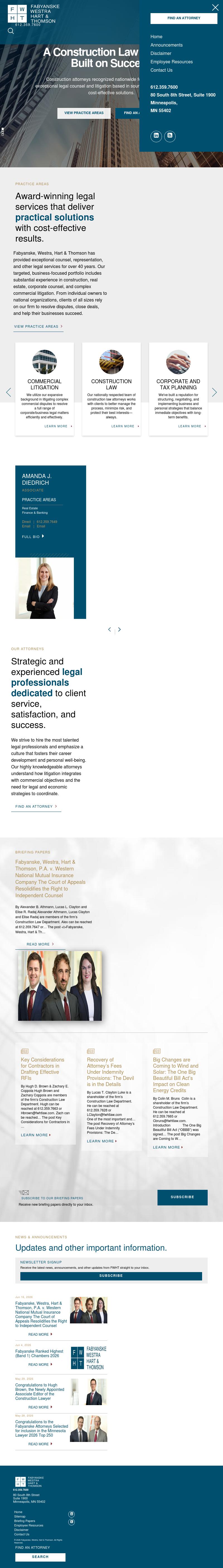 Fabyanske Westra Hart & Thomson PA - Minneapolis MN Lawyers
