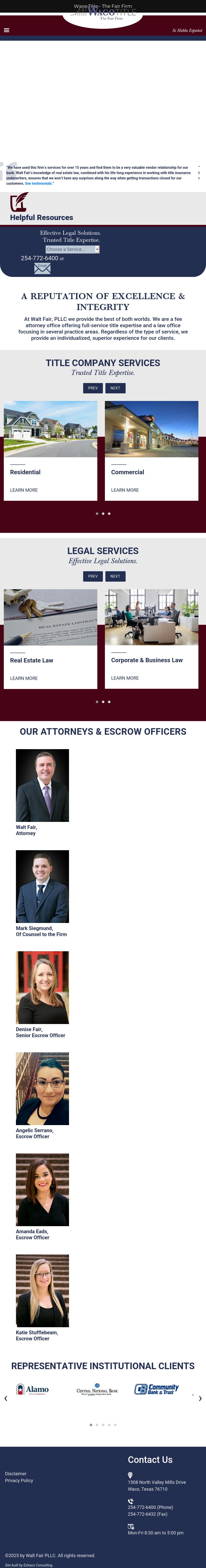 Fair Walt PLLC - Waco TX Lawyers