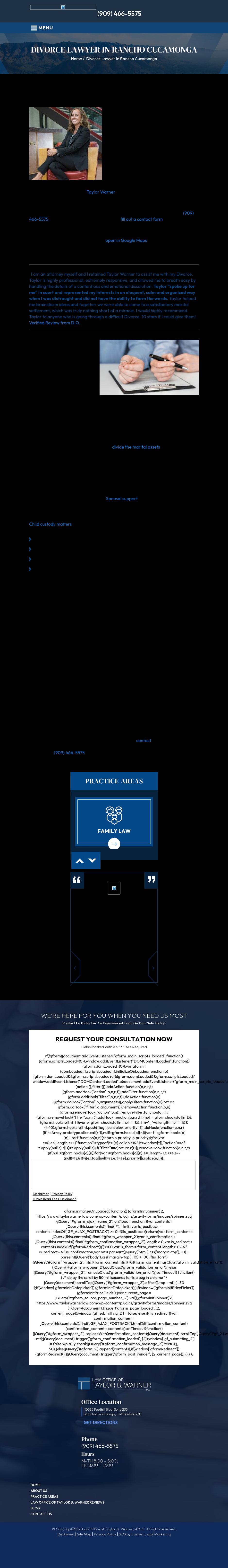 Law Office of Taylor B. Warner, APLC - Rancho Cucamonga CA Lawyers