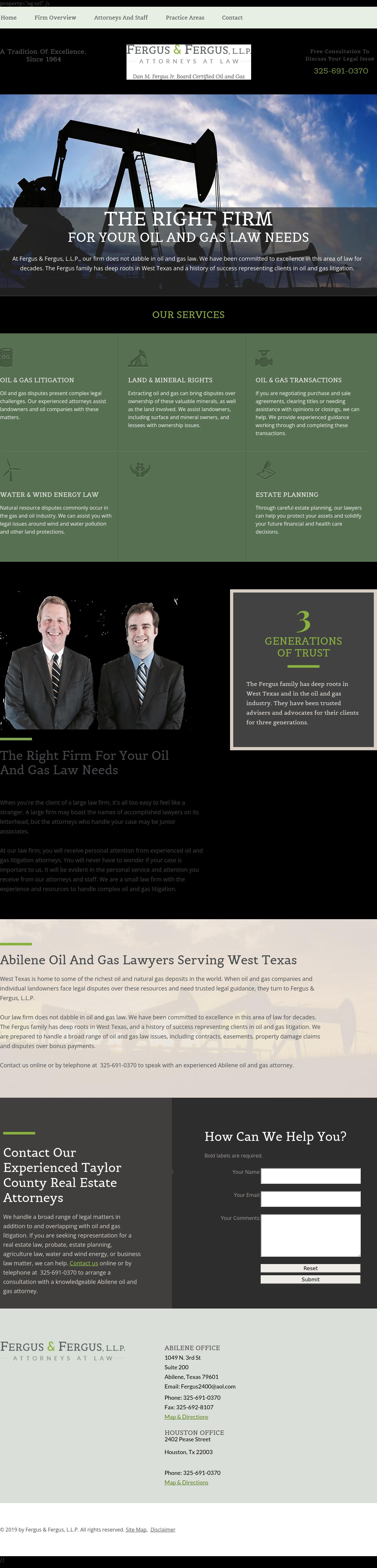 Fergus & Fergus, L.L.P. - Abilene TX Lawyers