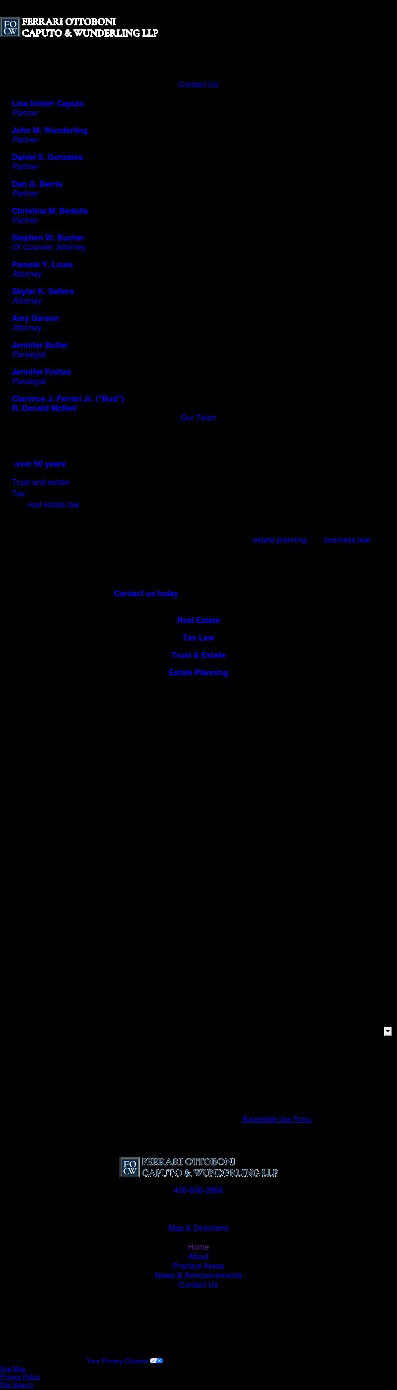 Ferrari Ottoboni Caputo & Wunderling LLP - San Jose CA Lawyers