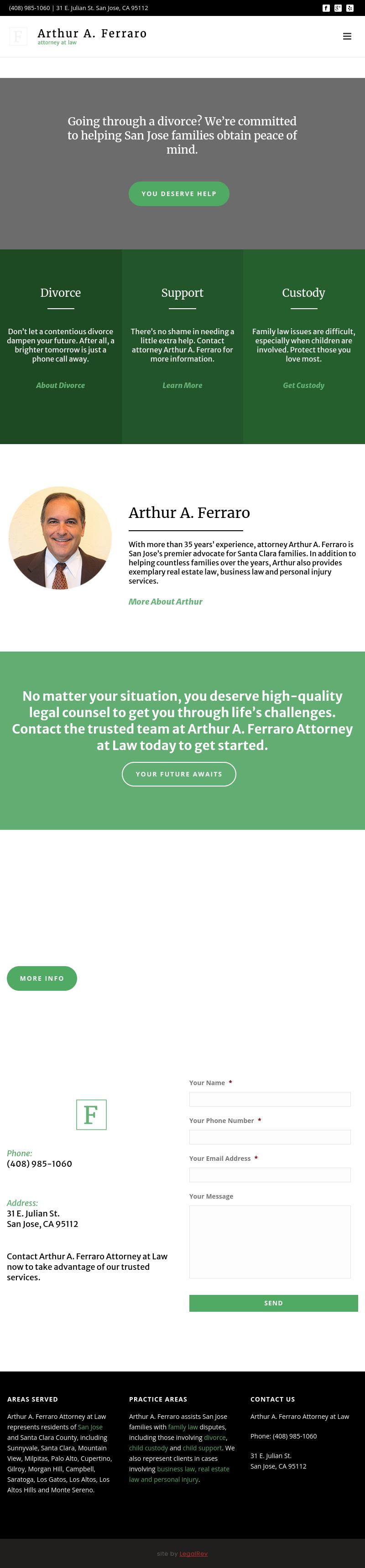 Ferraro Arthur A - San Jose CA Lawyers