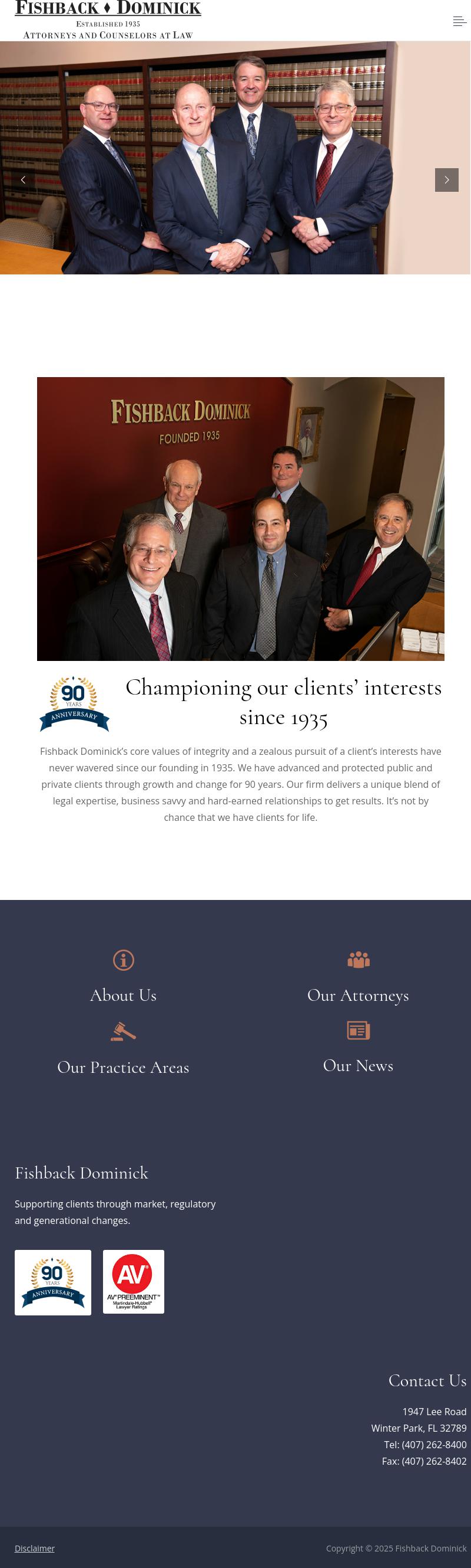 Fishback, Dominick - Orlando FL Lawyers
