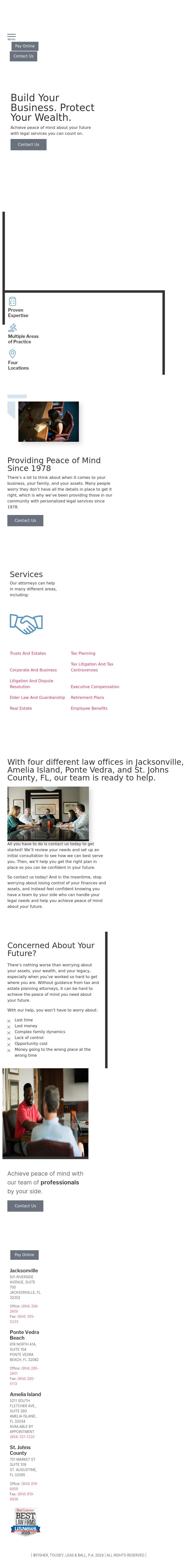 Fisher Tousey Leas & Ball PA - Jacksonville FL Lawyers