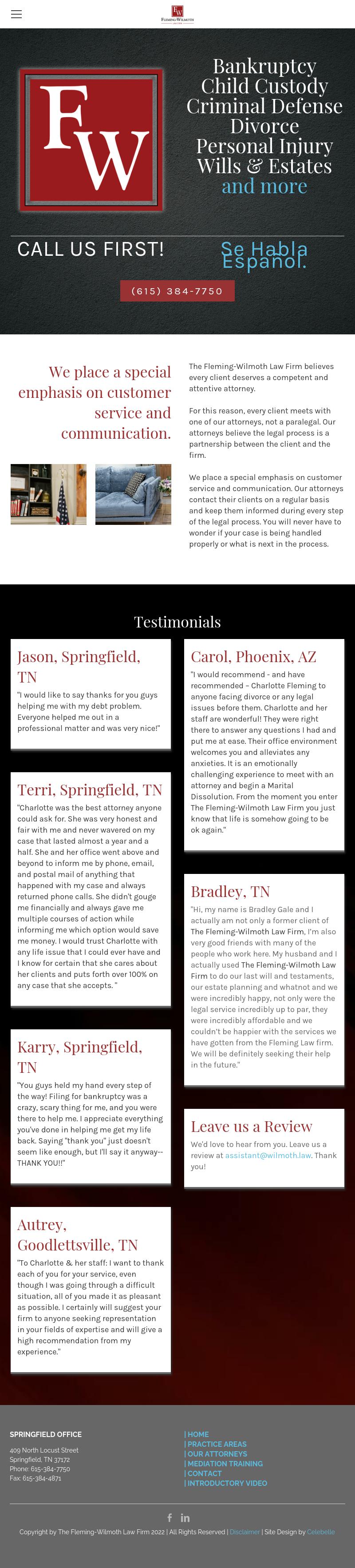 Fleming Law Firm & Mediation Ctr - Goodlettsville TN Lawyers