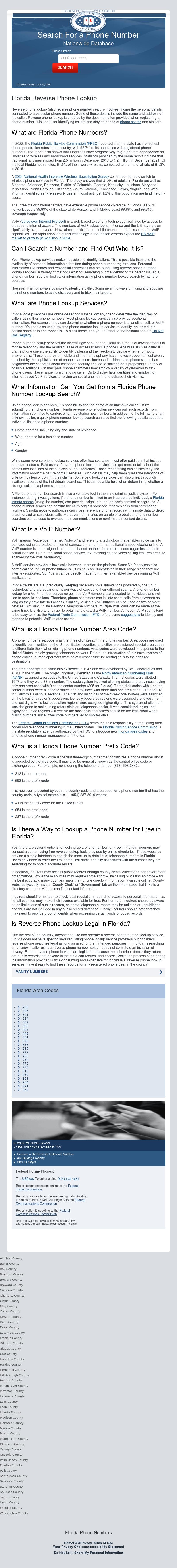 Florida Reverse Phone Lookup - Tallahassee FL Lawyers