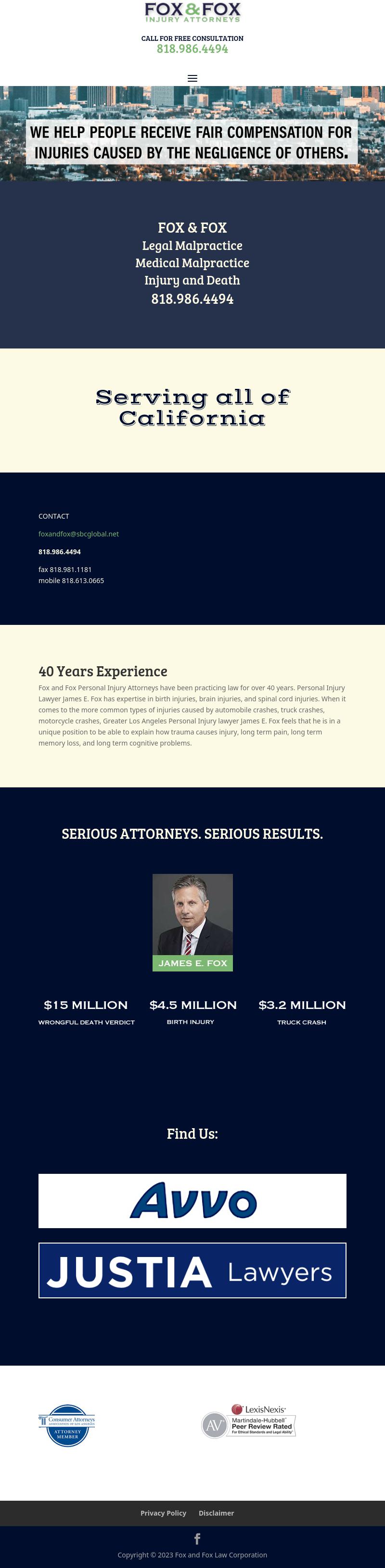 Fox & Fox Law Corporation - Sherman Oaks CA Lawyers