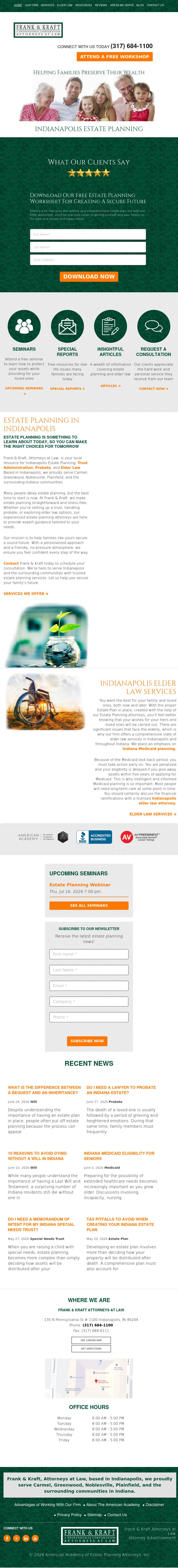 Frank & Kraft Professional Corp - Indianapolis IN Lawyers
