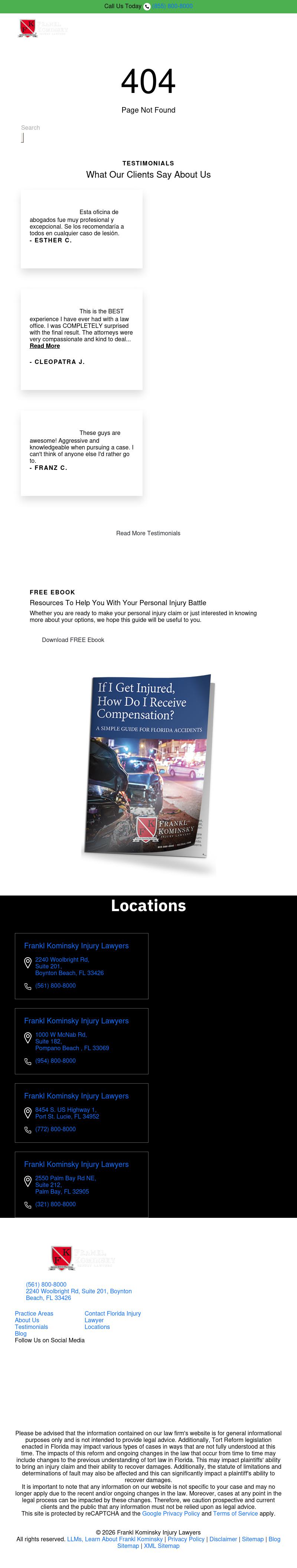 Frankl Kominsky Injury Lawyers - Port St. Lucie FL Lawyers