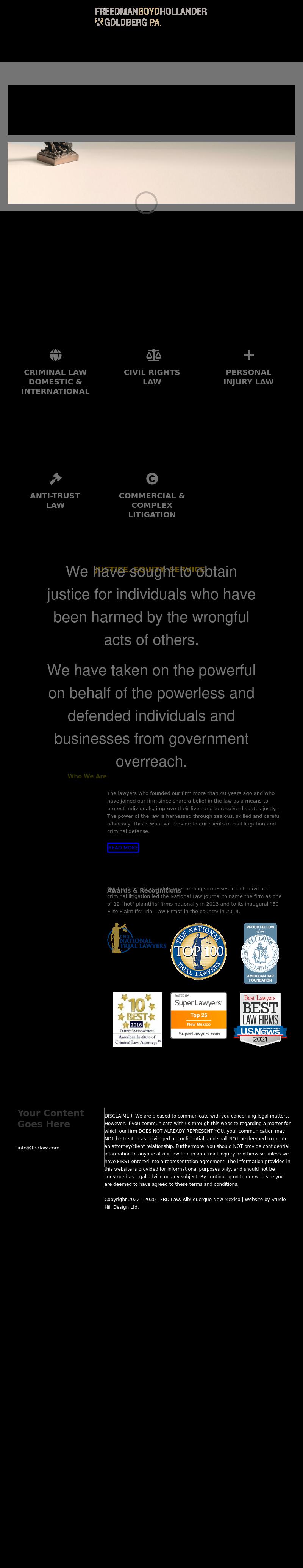 Freedman Boyd Hollander Goldberg & Ives PA - Albuquerque NM Lawyers