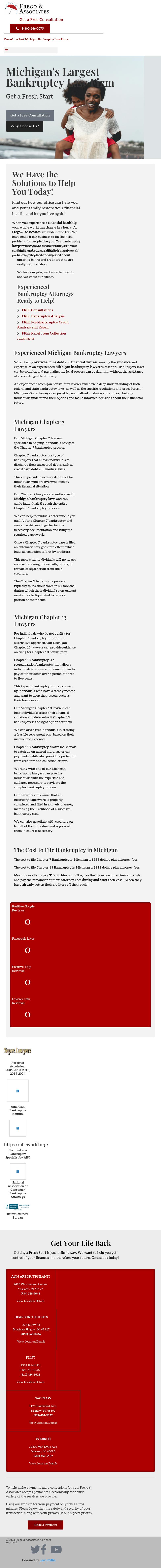Frego & Associates-The Bankruptcy Law Office, P.L.C. - Dearborn Heights MI Lawyers