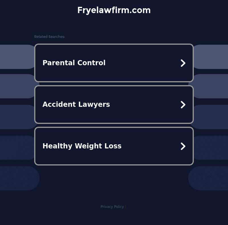 Frye Law Firm PA - North Little Rock AR Lawyers