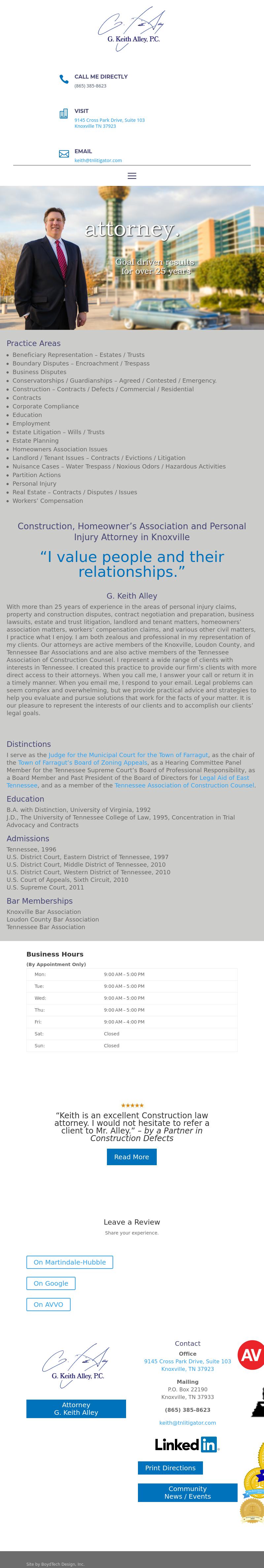 G. Keith Alley, P.C. - Knoxville TN Lawyers