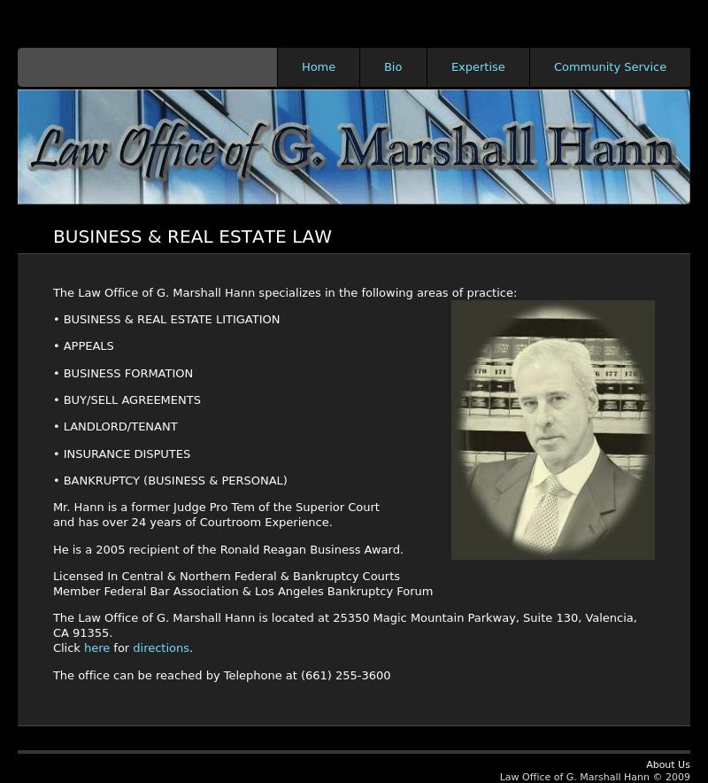 G Marshall Hann - Valencia CA Lawyers