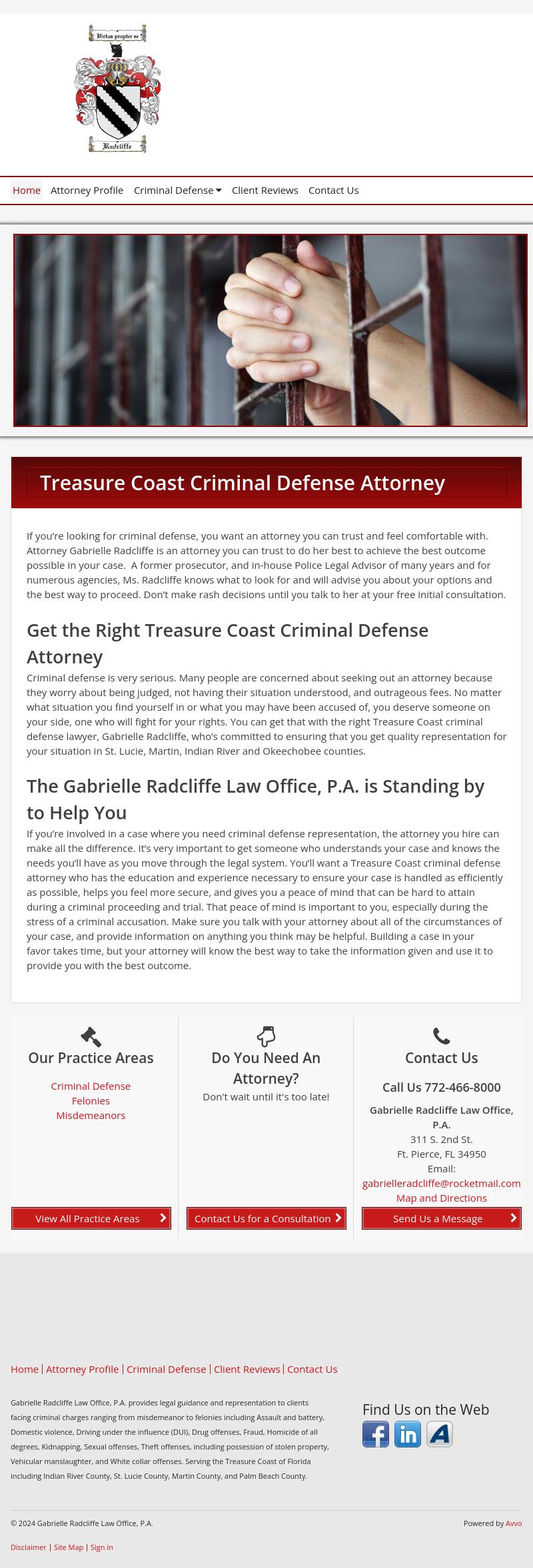 Gabrielle Radcliffe Law Office PA - Fort Pierce FL Lawyers