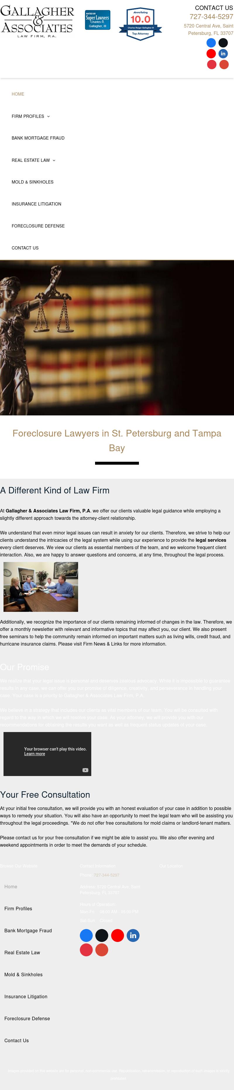 Gallagher & Associates Law Firm, P.A. - Petersburg FL Lawyers