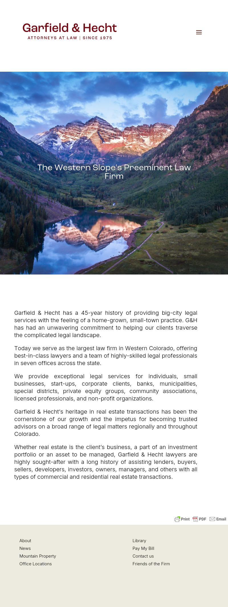 Garfield & Hecht, P.C. - Aspen CO Lawyers