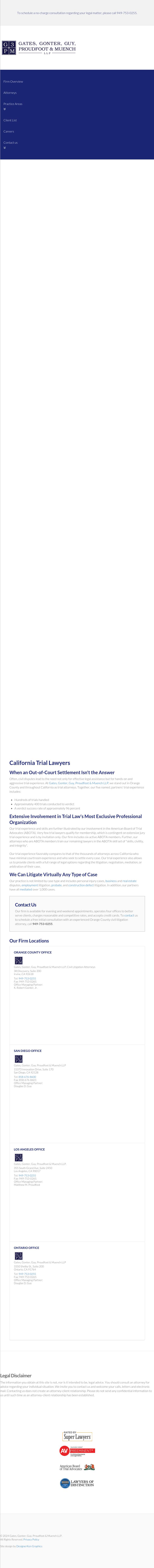 Gates, O'Doherty, Gonter & Guy, LLP - Irvine CA Lawyers
