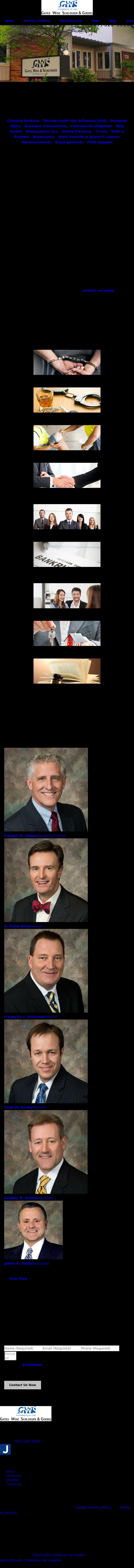 Gates, Wise & Schlosser, PC - Springfield IL Lawyers