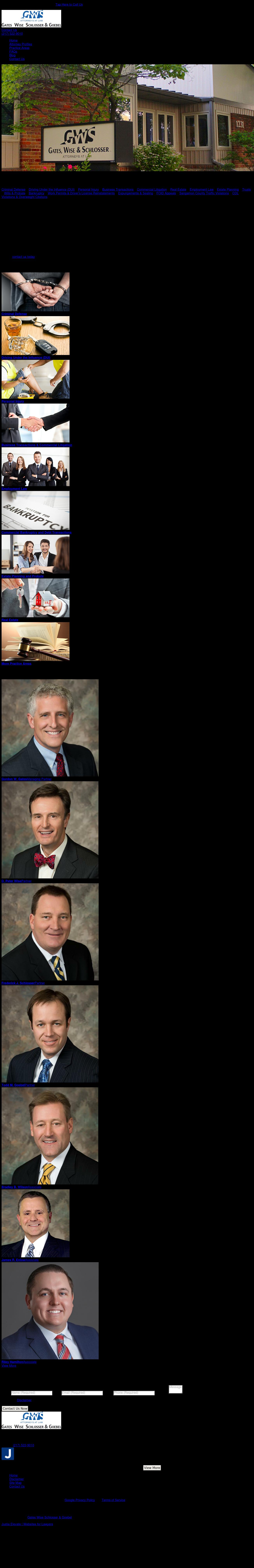 Gates, Wise & Schlosser, PC - Springfield IL Lawyers