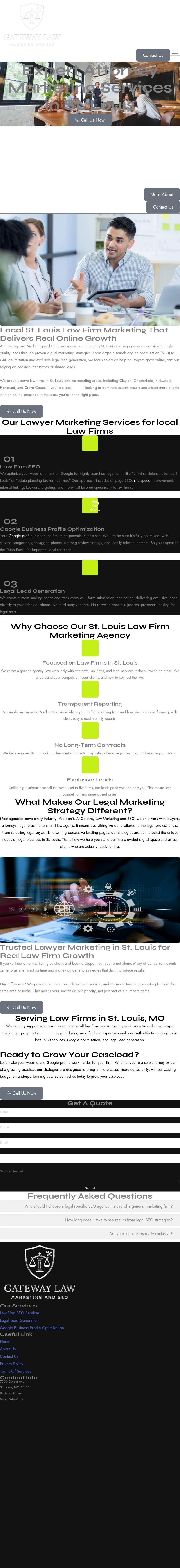 Gateway Law Marketing and SEO - St. Louis MO Lawyers