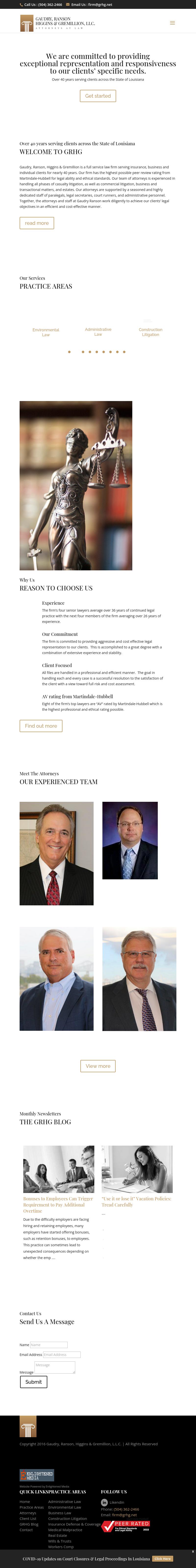 Gaudry Ranson Higgins & Gremillion LLC - Gretna LA Lawyers