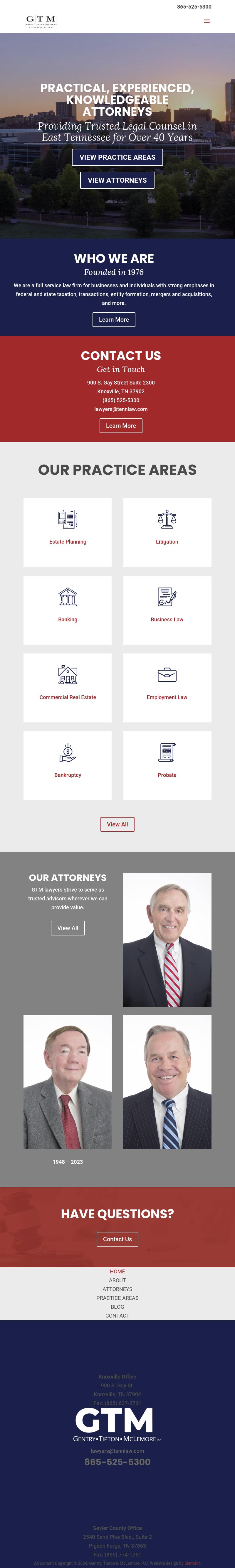 Gentry, Tipton & McLemore, P.C. - Knoxville TN Lawyers