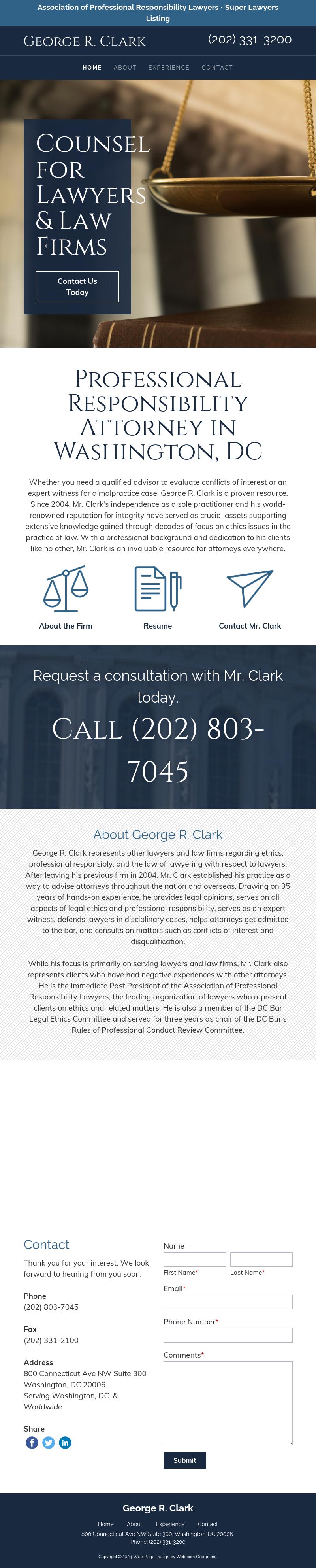 George R. Clark - Washington DC Lawyers