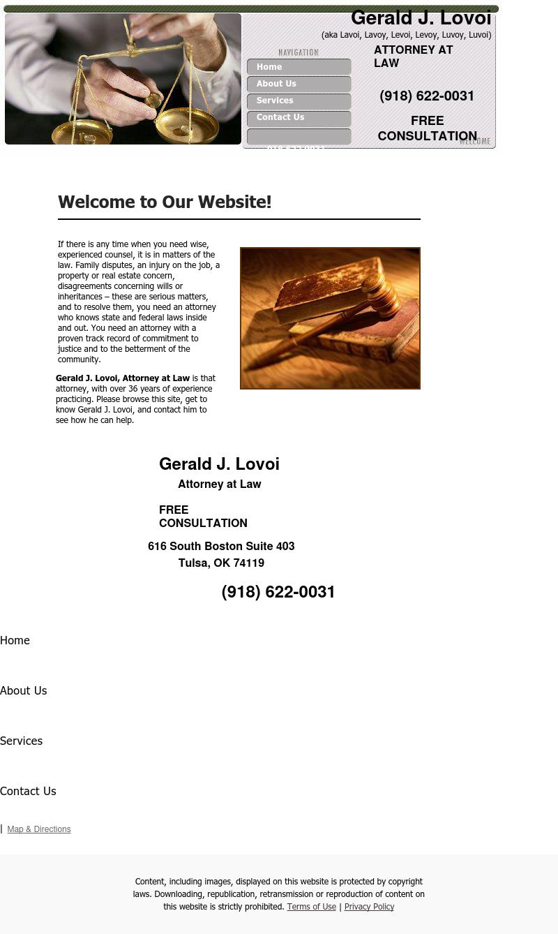 Gerald J. Lovoi - Tulsa OK Lawyers