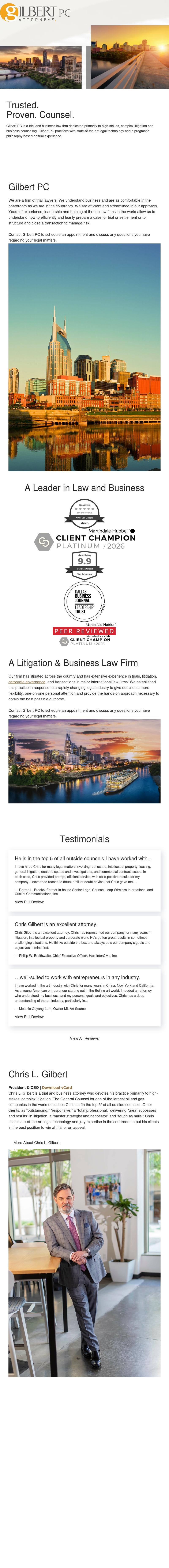 Gilbert PC - Dallas TX Lawyers