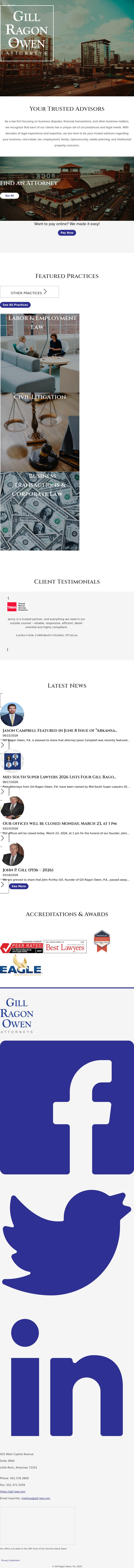 Gill Ragon Owen - Little Rock AR Lawyers