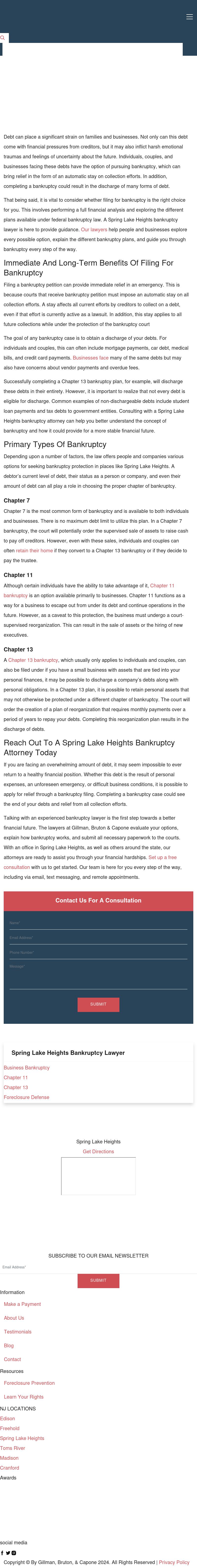 Gillman, Bruton, Capone Law Group - Spring Lake Heights NJ Lawyers