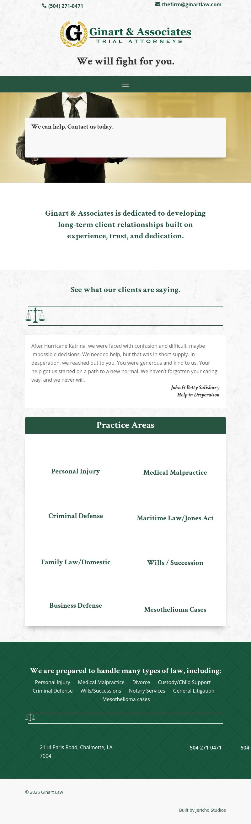 Ginart & Associates - Chalmette LA Lawyers