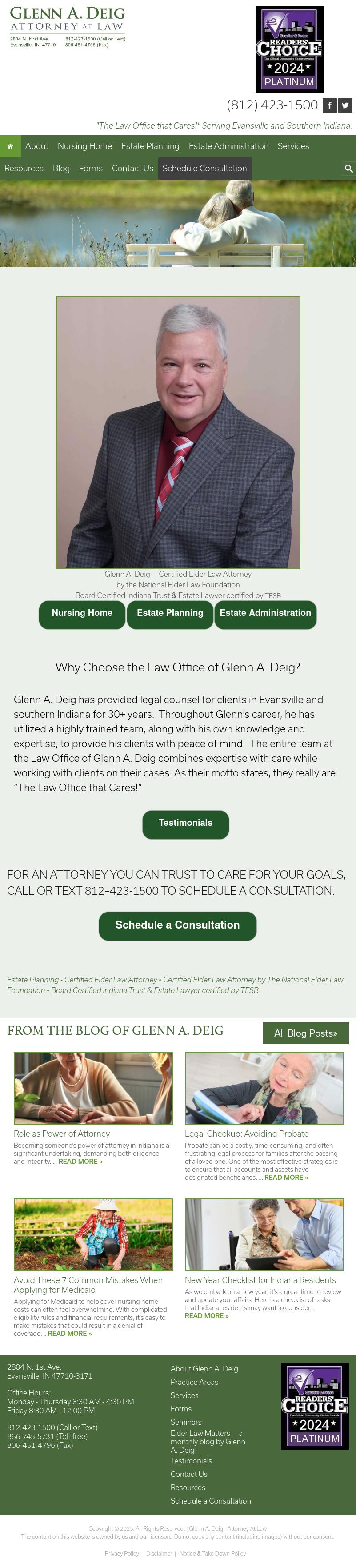 Glenn A Deig Attorney At Law LLC - Evansville IN Lawyers