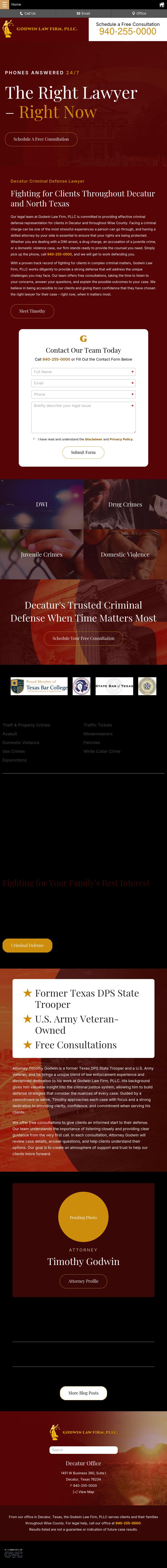 Godwin Law Firm, PLLC. - Decatur TX Lawyers