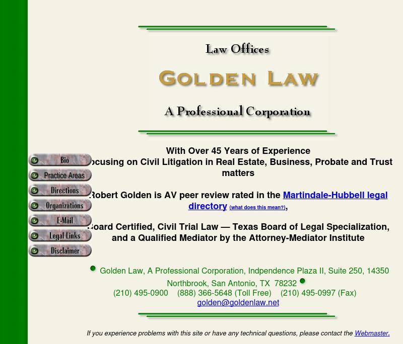 Golden Law - A Professional Corporation - San Antonio TX Lawyers
